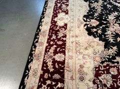 Magnificent Silk &Wool Tabriz Rug 9.6x14