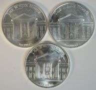3 Different Donald Trump 1 Troy Oz pure .999 fine silver pieces