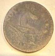 1787 New Jersey Cent M 43-d Rarity 1