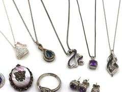 Group lot of Vintage 925 sterling silver mixed jewelry