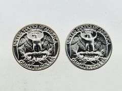 1961 & 1962 Proof Silver Washington Quarters