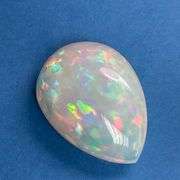 NATURAL OPAL - 14.4 CARATS PEAR CABOCHON CUT