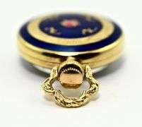 Wonderful 18K Pendant Watch with Enameling