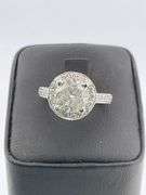 Certified 3.42 CTTW F/I2 Natural Diamond Ring