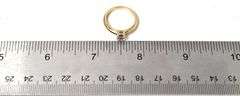 Elegant 14K Yellow Gold Approx. 0.46CTW Diamond Ring