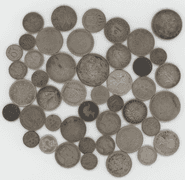 Great Assorted Foreign Silver coin lot from 19th & 20th Centuries