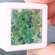 4.17 carats of real round cut Colombian Emeralds!
