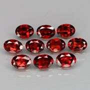 Outstanding color! 9.02ct real pinkish red Garnet set!!