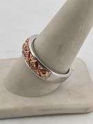 CERTIFIED BRAND NEW WHITE AND ROSE GOLD DIAMOND BAND / RING