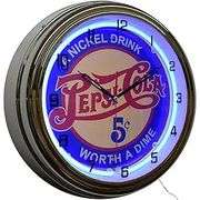 Pepsi-Cola Neon Clock