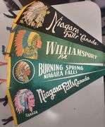 4 collectable Vintage Pennant 22" long