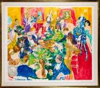 Limited Edition LeRoy Neiman Signed 'Baden-Baden' Gold Frame