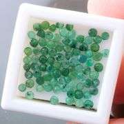 3.74 carats of real round cut Colombian Emeralds!