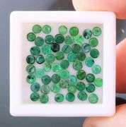 Vivid green! 3.34ct set of Colombian Emeralds!