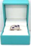 Darling 0,66CTW Tanzanite & Diamond Ring in Sterling Silver