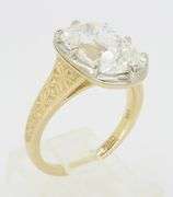 Certified Rare 5.51CT Antique Cushion Cut Diamond Ring