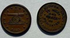 Two Army Navy CW Tokens