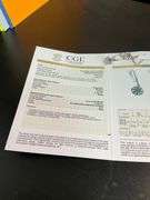 CERTIFIED 18K WHITE GOLD DIAMOND AND SAPPHIRE EARRINGS