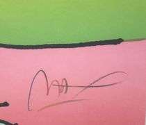 Limited Edition Peter Max 'Umbrella Man I' Signed Serigraph Framed