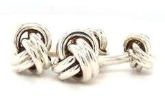 Tiffany & Co double love knot cuff links