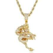 Dragon Pendant 18K Gold-Plated Necklace