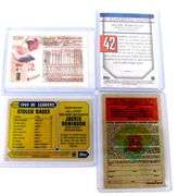 4 Jackie Robinson Throw Back Baseball Cards