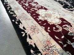 Magnificent Silk &Wool Tabriz Rug 9.6x14