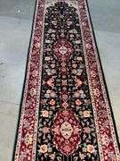 Fine Silk&Wool Tabriz Runner 2.6x10'