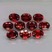 Premium 9.80ct oval cut cherry red Mozambique Garnet set!