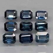Beautifully colored 2.60ct ink blue Sapphire set