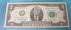 Novelty Donald Trump Real $2 Bill