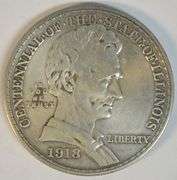 1918 Lincoln Commemorative Half Dollar. Cleaned AU