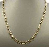 In Demand, Sturdy 14K YG 20" Figaro Necklace