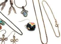 Big group lot of vintage 925 sterling silver mixed jewelry