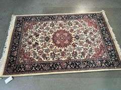 Superb Silk&Wool Tabriz Rug 4x6