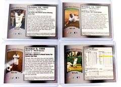 4 Topps World Series Highlights Hologram Baseball Cards