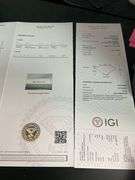I.G.I CERTIFIED 2.01 CARAT LAB GROWN DIAMOND CUSHION CUT