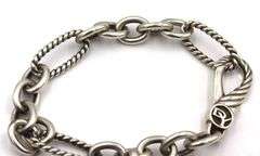 David Yurman carved cable disc bracelet