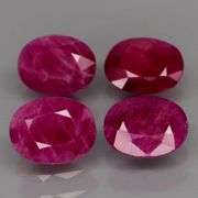 Deep color in this heavy 8.35ct Violet red Ruby set!!!