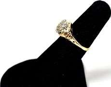 Vintage 14K Yellow Gold Diamond Ring