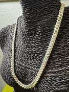 Italian 925 Sterling Silver Diamond Cut 8mm Miami Cuban Chain 20"
