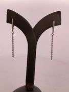 CERTIFIED 14K WHITE GOLD DIAMOND EARRINGS