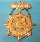 RARE CIVIL WAR GRAND ARMY OF THE OF THE REPUBLIC 1906 DELEGATE ENCAMPMENT MEDAL