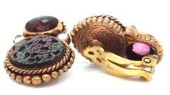 Stephen Dweck multi gemstone clip on earrings