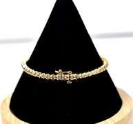 Sparkling 14K Yellow Gold Diamond Bracelet