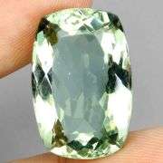Brilliant 18.18ct natural platinum green Amethyst