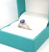 Lovely 1.45CTS Round Faceted Tanzanite Ring in Sterling Silver