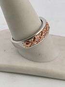 CERTIFIED BRAND NEW WHITE AND ROSE GOLD DIAMOND BAND / RING