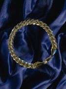 Strong 24.8 Gram 14 Kt Gold Plate Cuban Link Bracelet