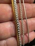 Sterling Silver Italian 925 Layered 4 Piece Chain Set 15", 20", 22", 30" (adjustable)